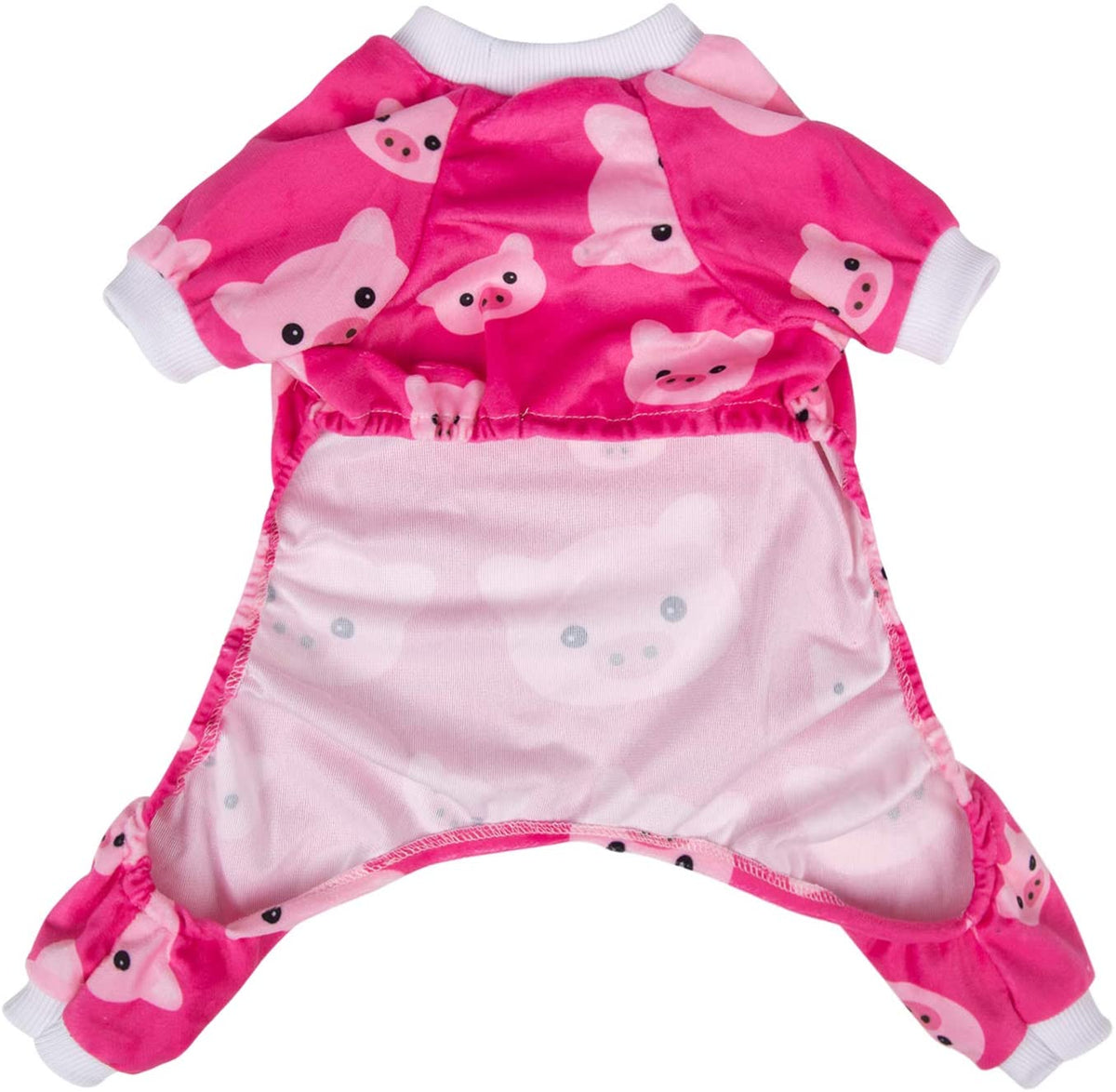 Pink Piggy Dog Pajama Jumpsuit