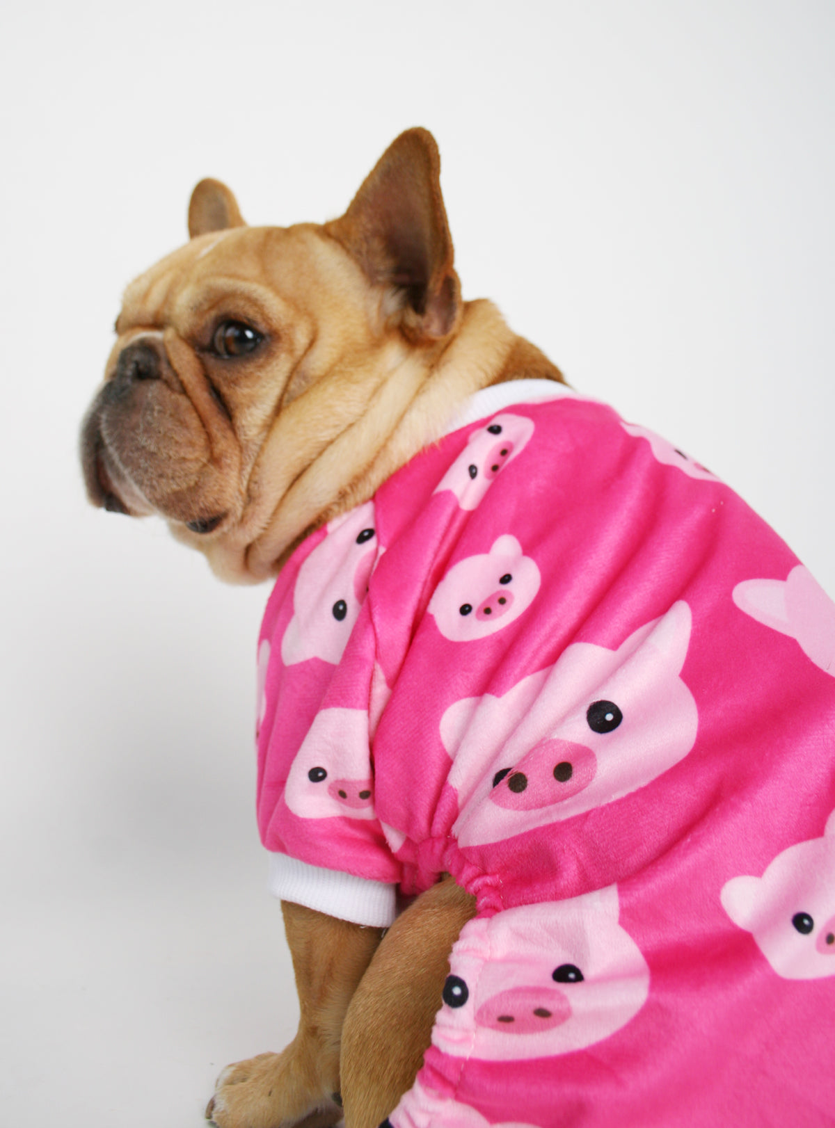 Pink Piggy Dog Pajama Jumpsuit