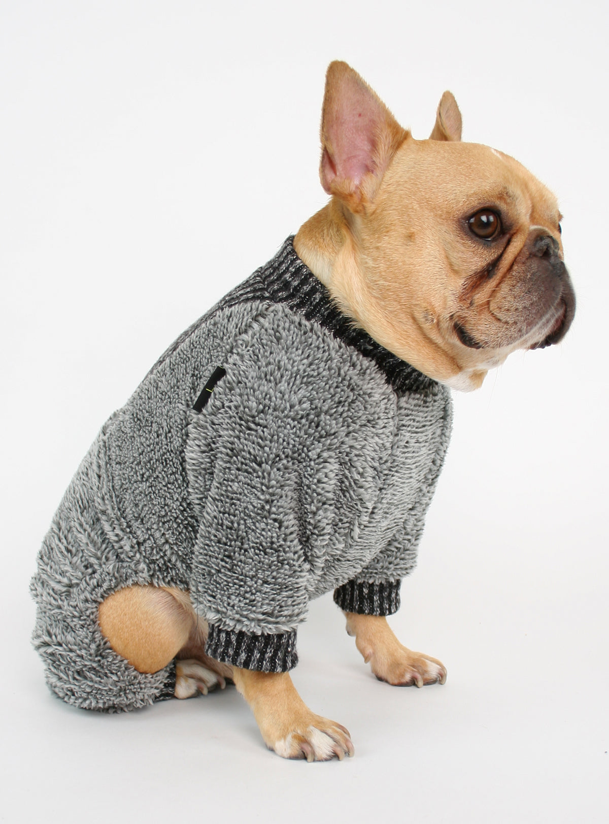 Fuzzy Grays Dog Pajama Jumpsuit