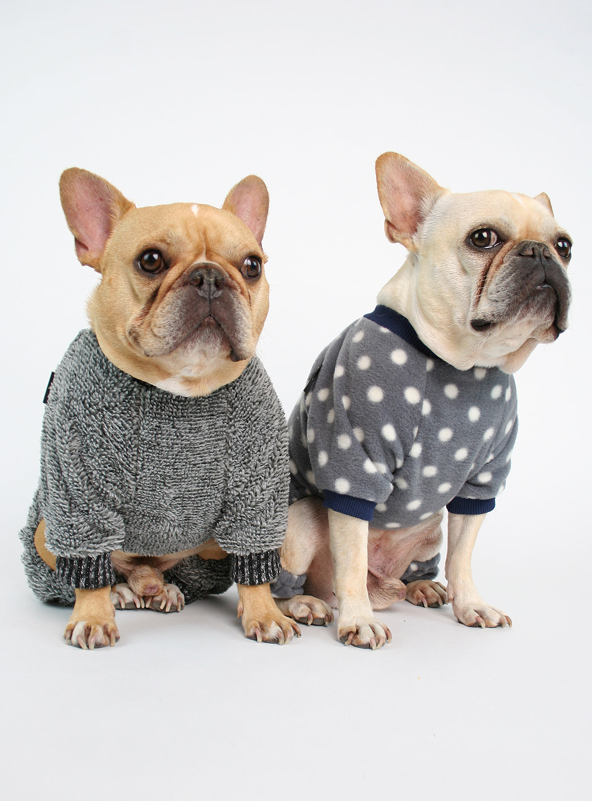 Fuzzy Grays Dog Pajama Jumpsuit