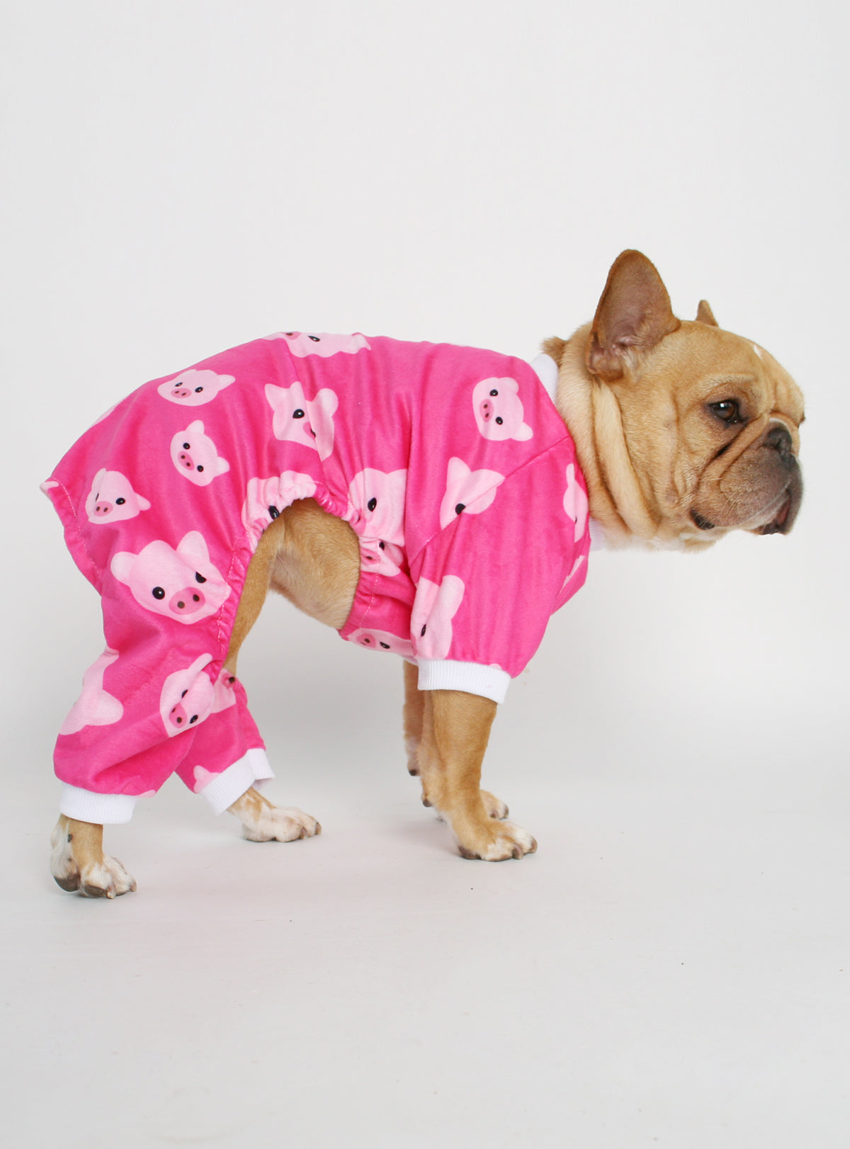 Pink Piggy Dog Pajama Jumpsuit