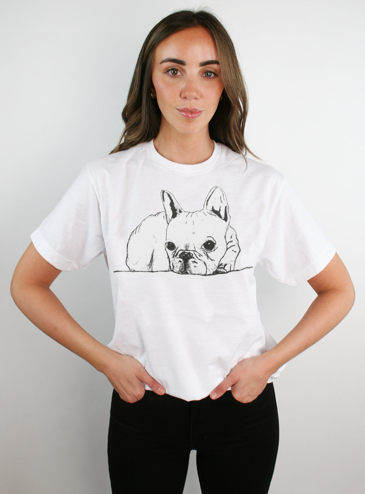 Sleepy Frenchie Tee